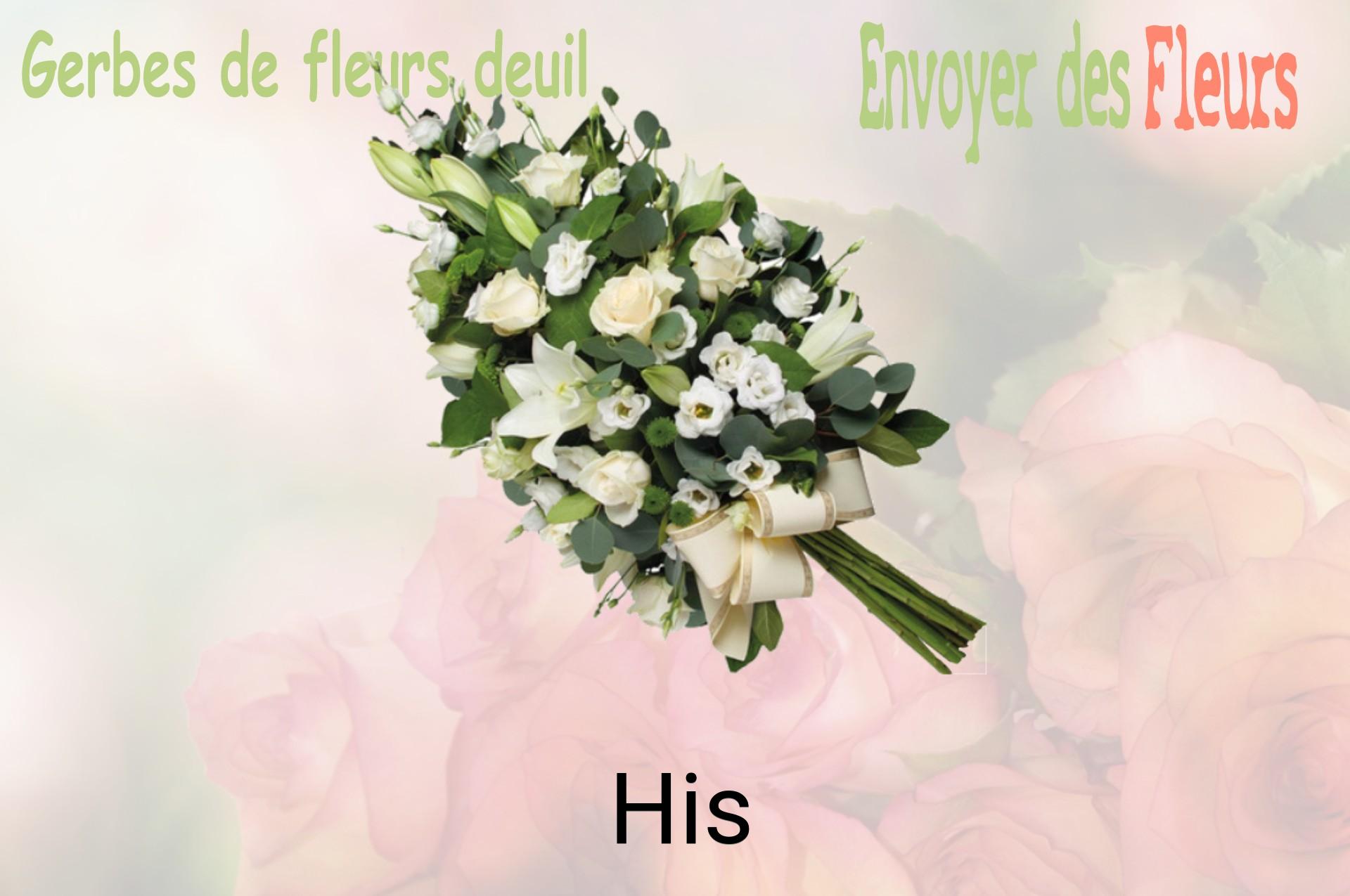 Gerbe de fleurs de deuil livrée à His